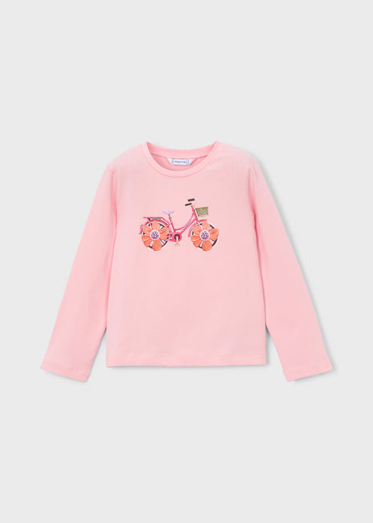 Camiseta de manga larga bicicleta niña