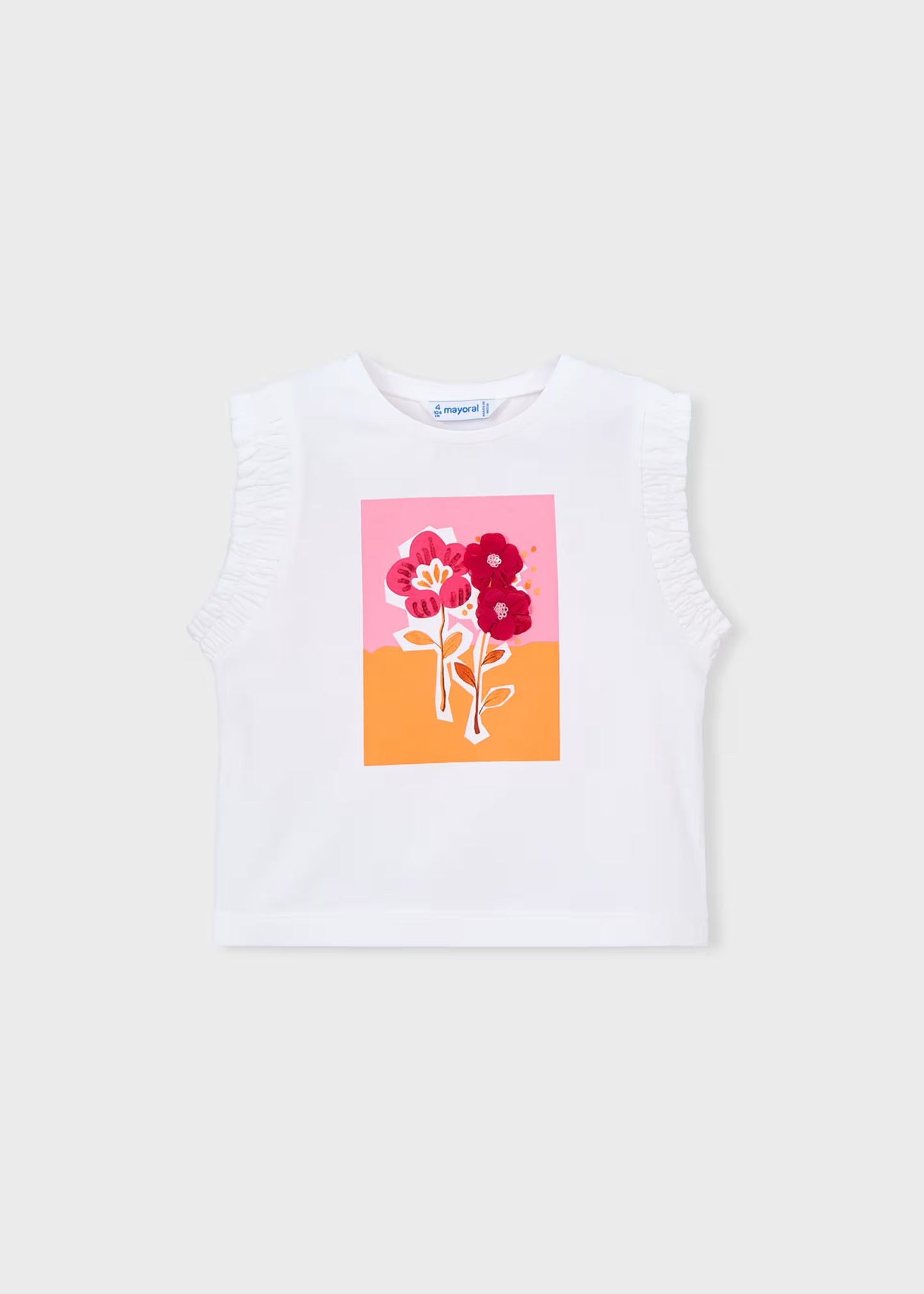 Camiseta flores niña
