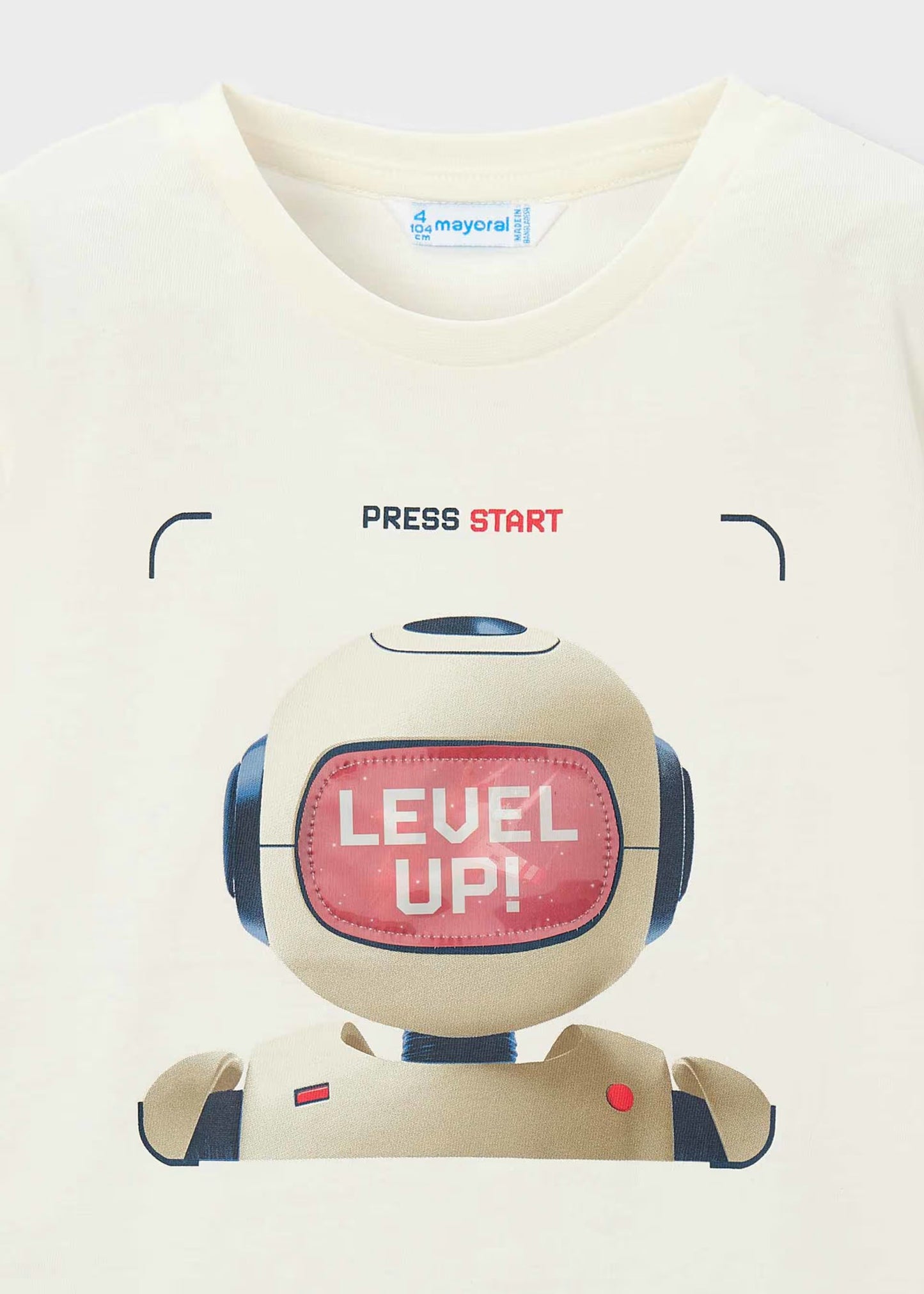 Camiseta interactiva robot niño