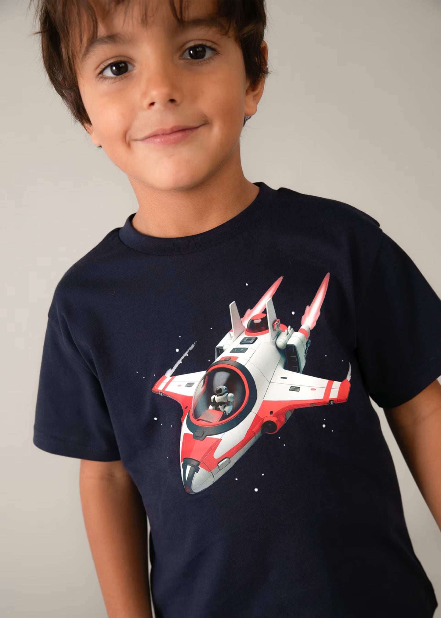 Camiseta nave espacial niño