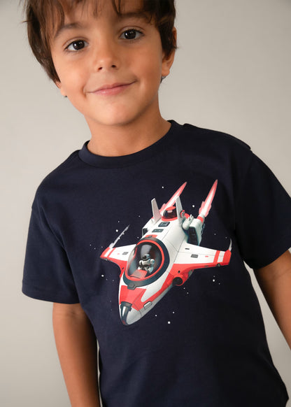 Camiseta nave espacial niño