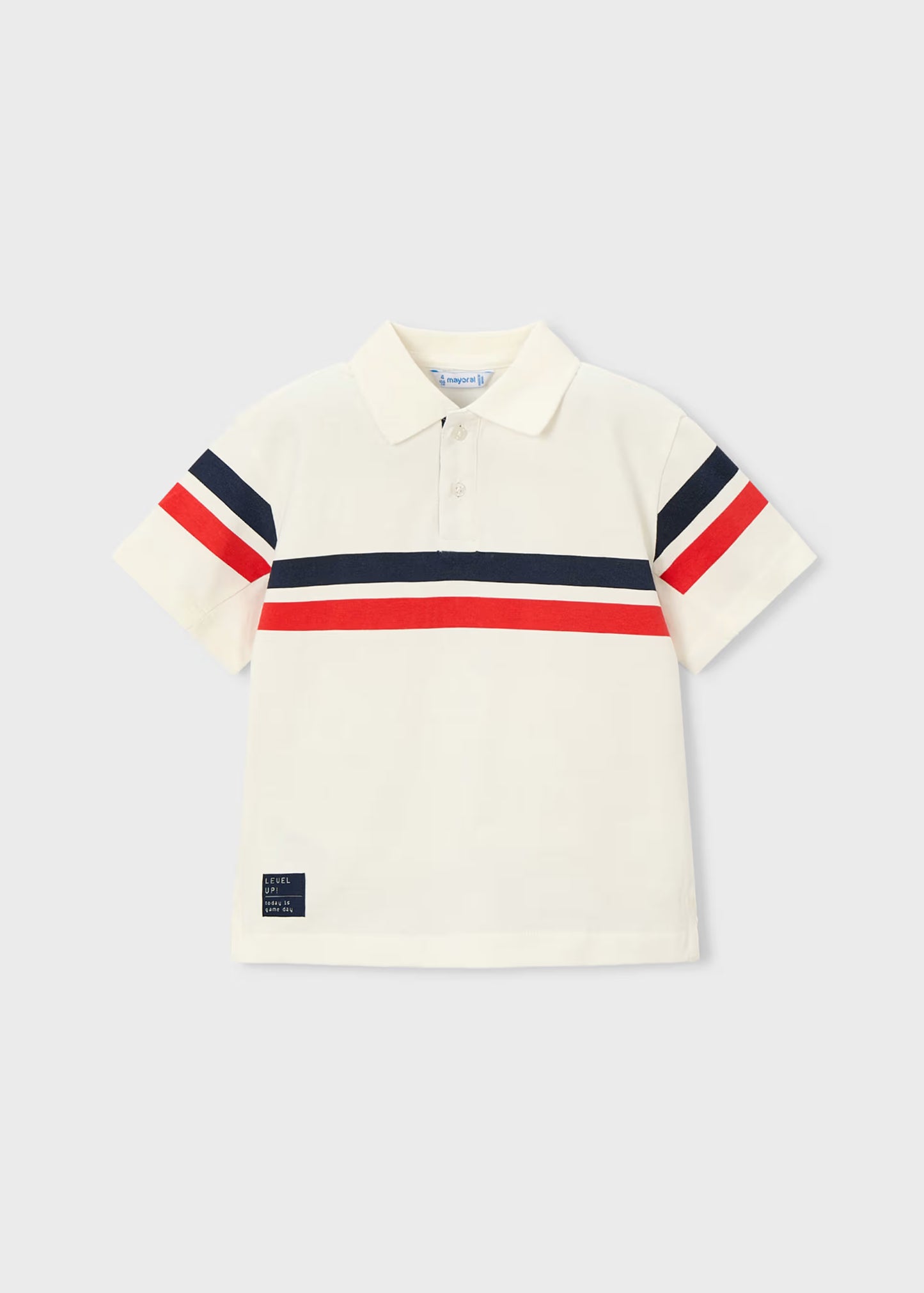 Polo con bandas decorativas niño