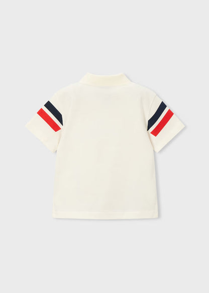 Polo con bandas decorativas niño