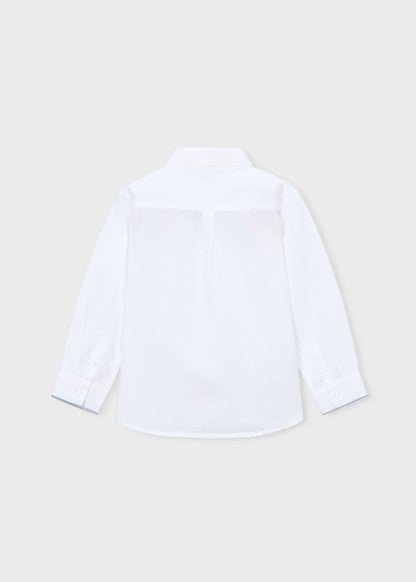 Camisa manga larga con lino vestir niño