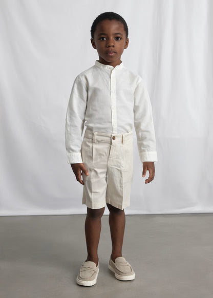 Camisa manga larga con lino niño