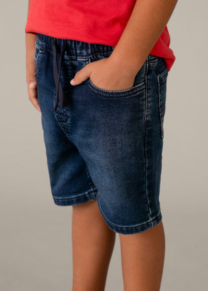 Bermuda vaquera jogger niño