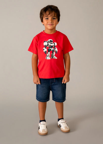 Bermuda vaquera jogger niño