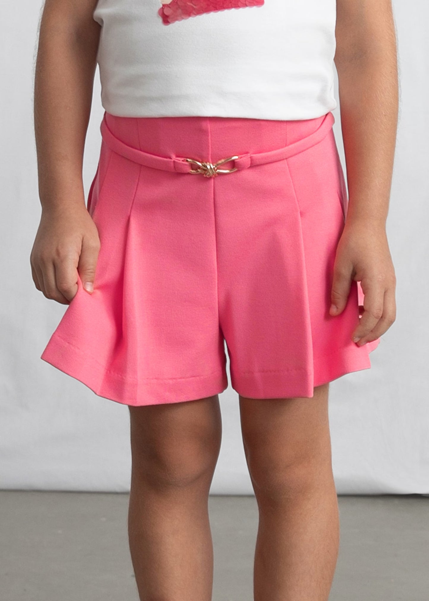 Pantalón corto punto roma niña