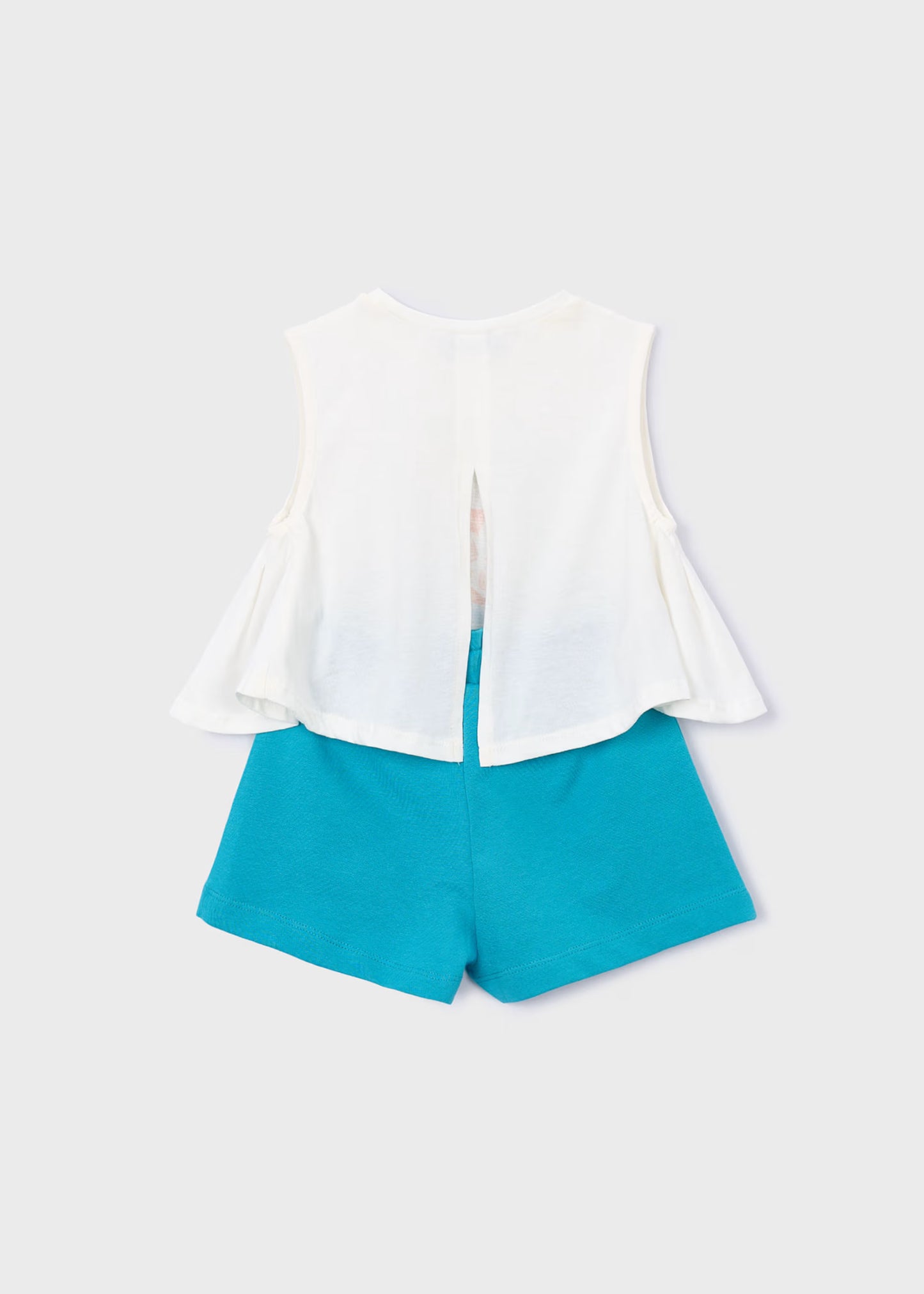 Conjunto pantalón corto y camiseta niña