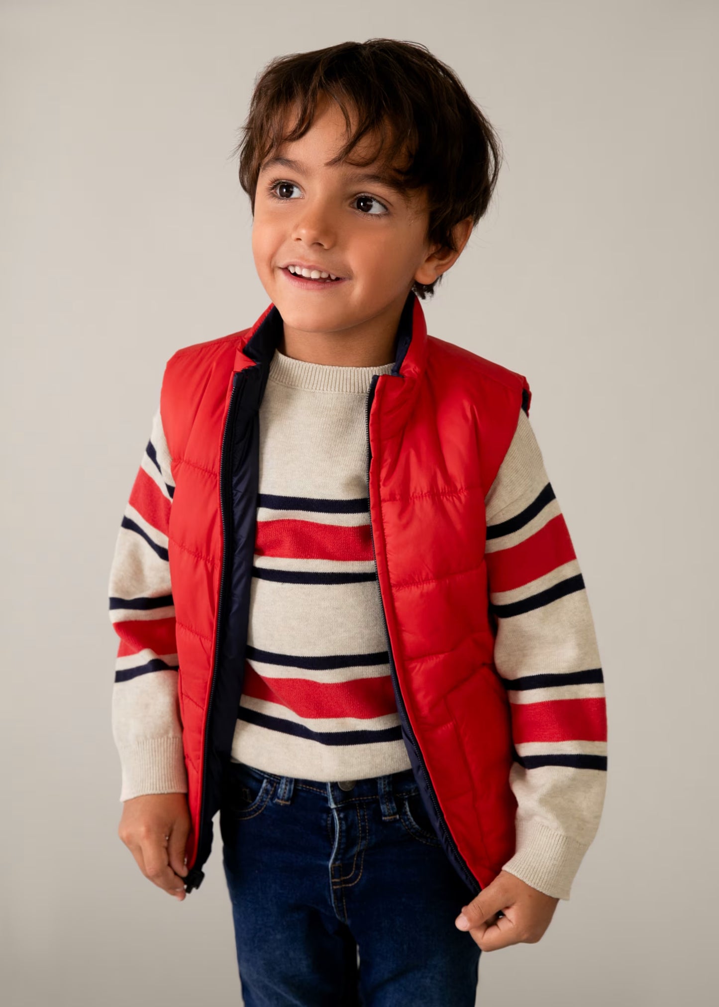 Chaleco reversible acolchado niño