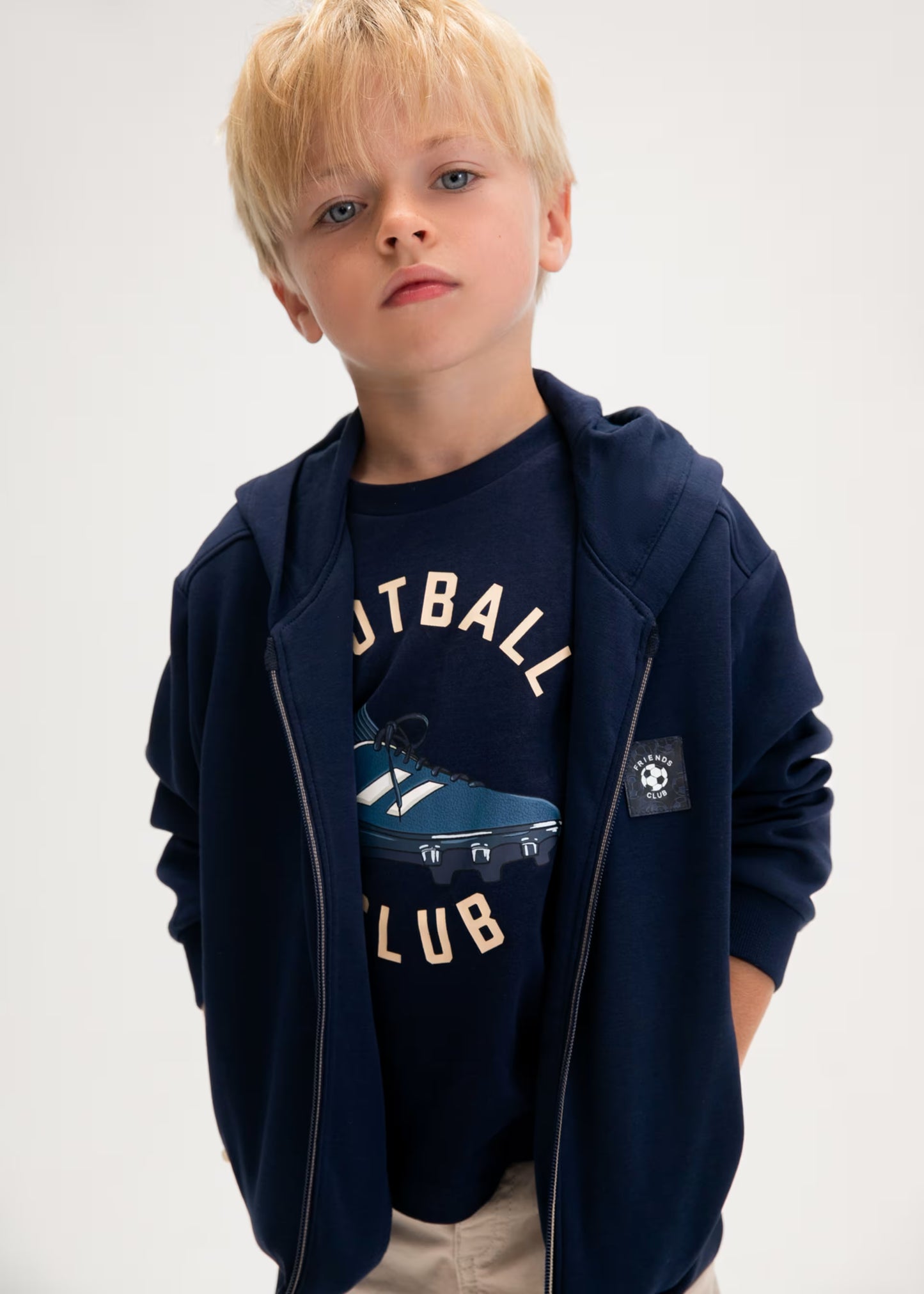 Sudadera cremallera niño