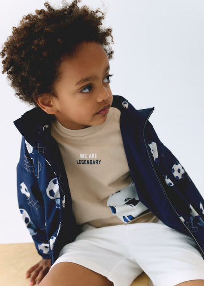 Cortavientos estampado niño