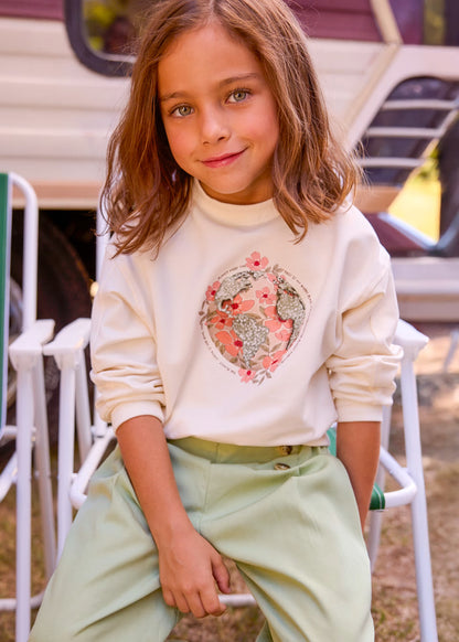 Sudadera gráfica niña