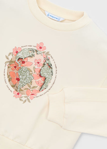Sudadera gráfica niña