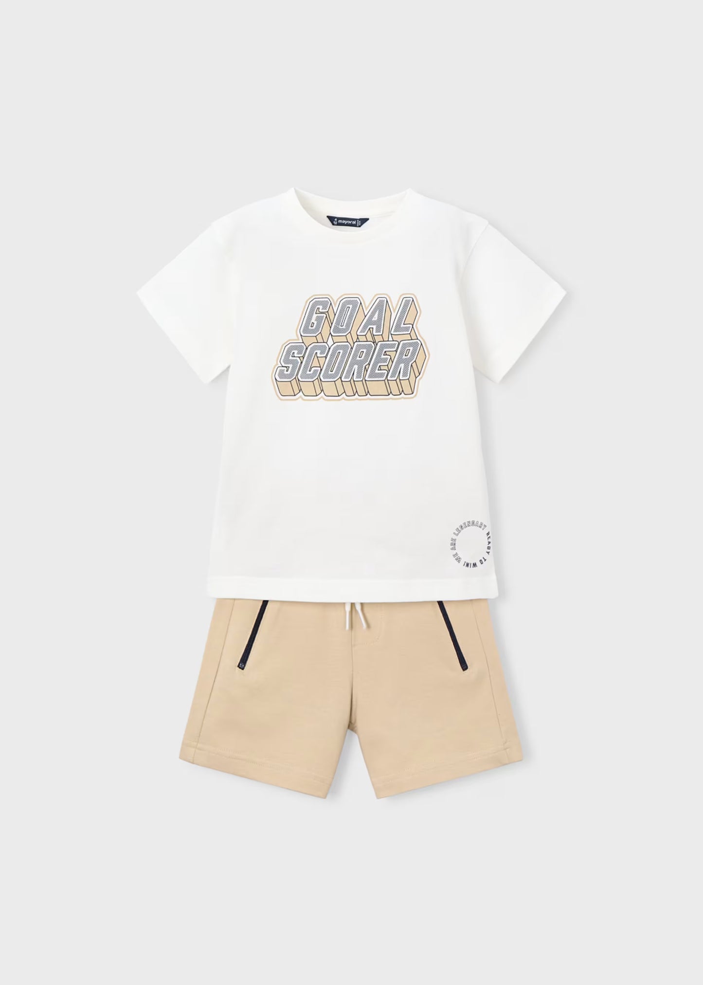 Conjunto pantalón y camiseta letras niño