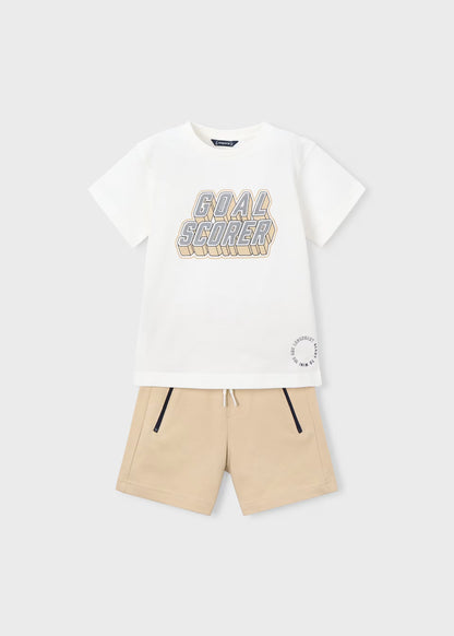 Conjunto pantalón y camiseta letras niño