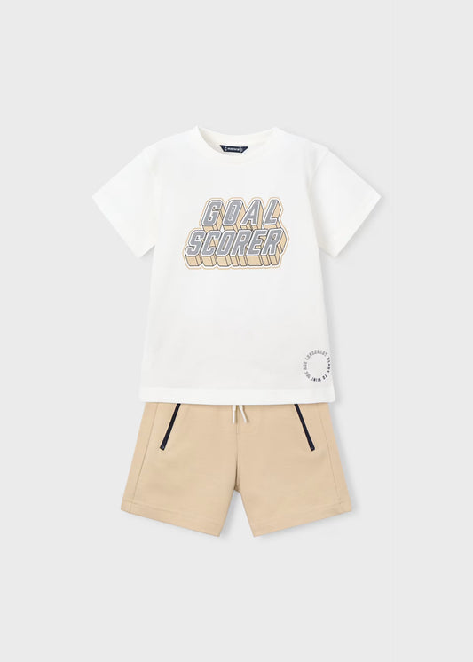 Conjunto pantalón y camiseta letras niño