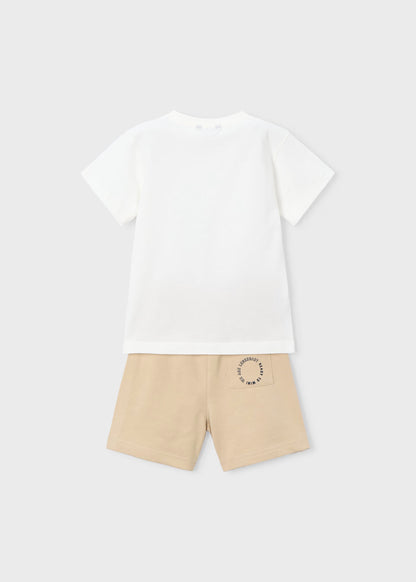 Conjunto pantalón y camiseta letras niño