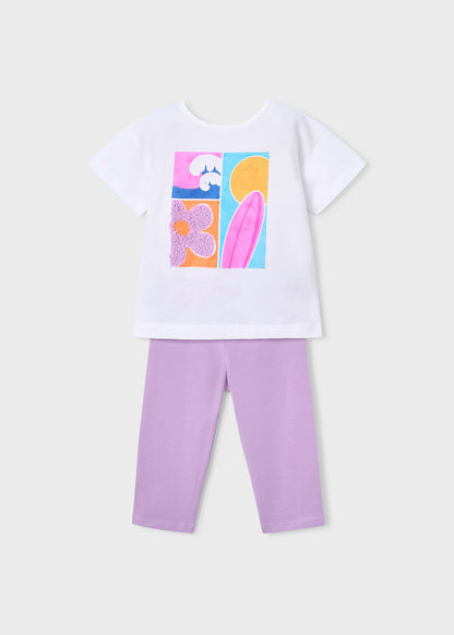 Conjunto legging pirata y camiseta niña