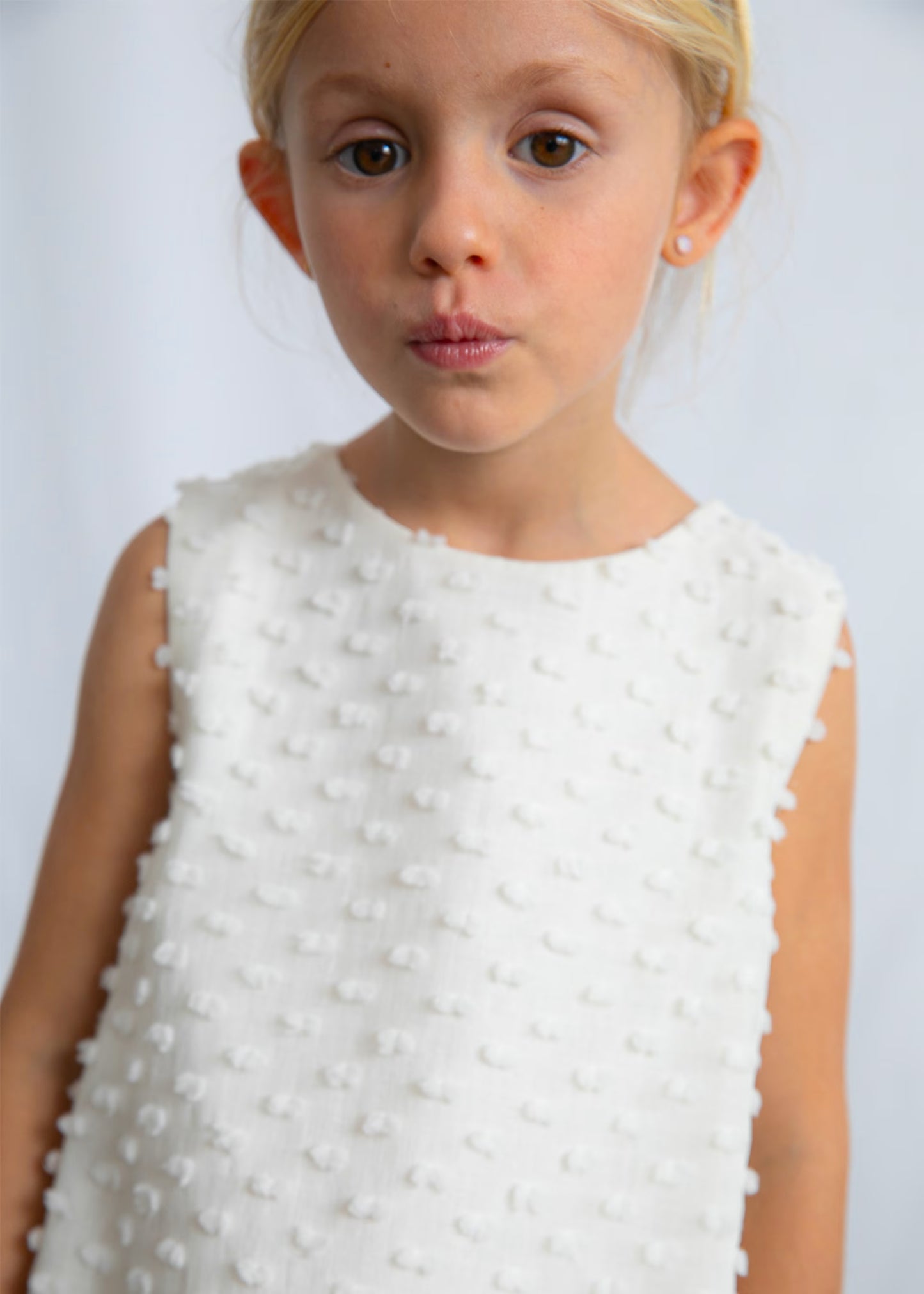 Vestido plumeti niña