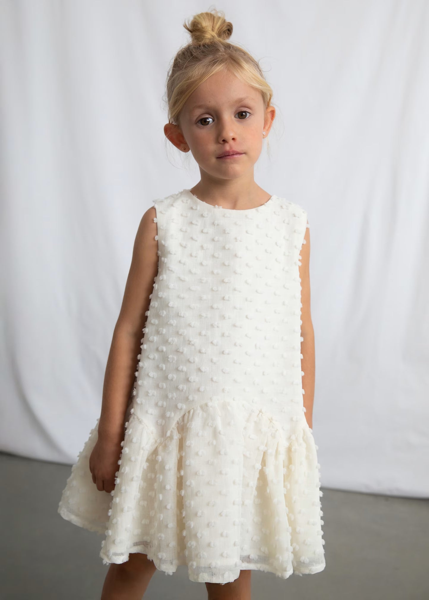 Vestido plumeti niña