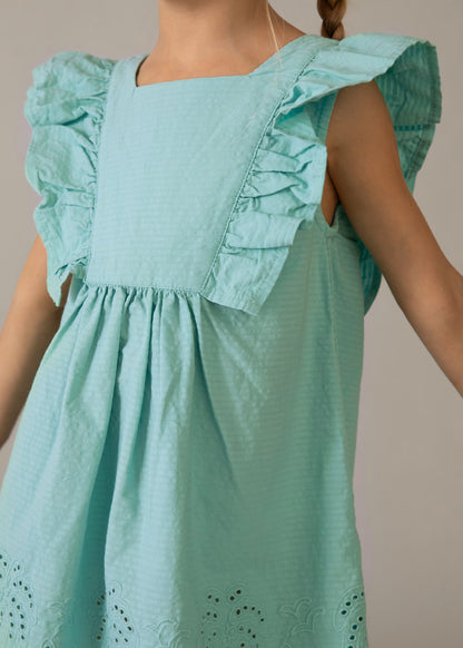 Vestido con calados niña