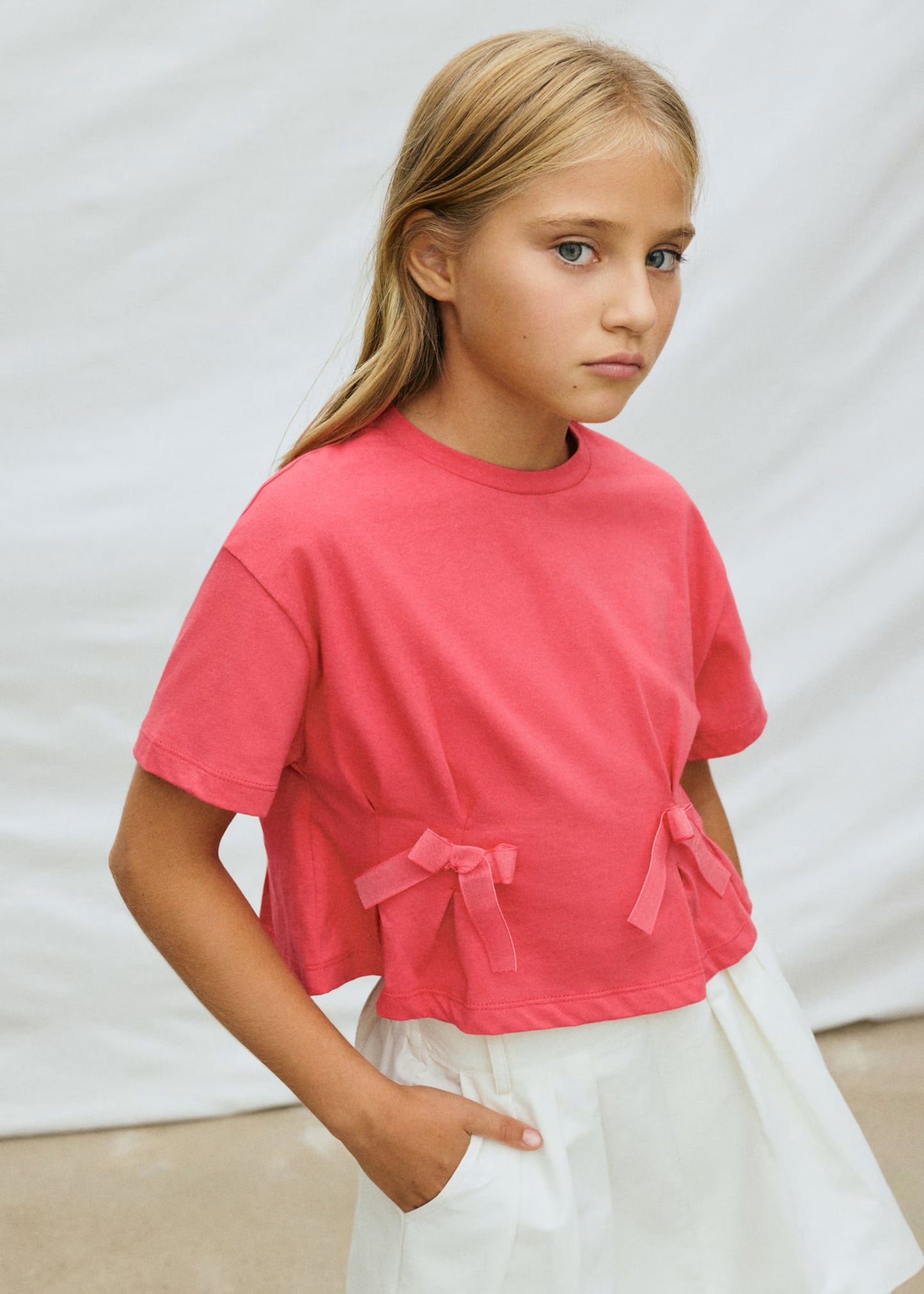 Camiseta lazos chica