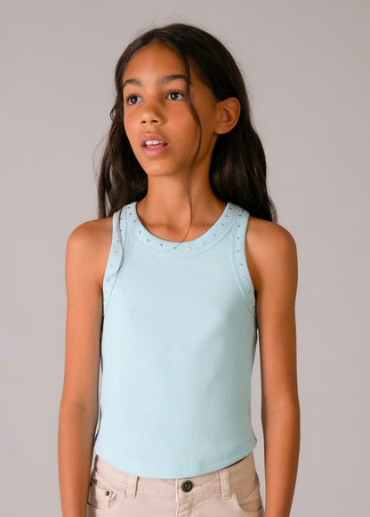 Camiseta tirantes canalé chica