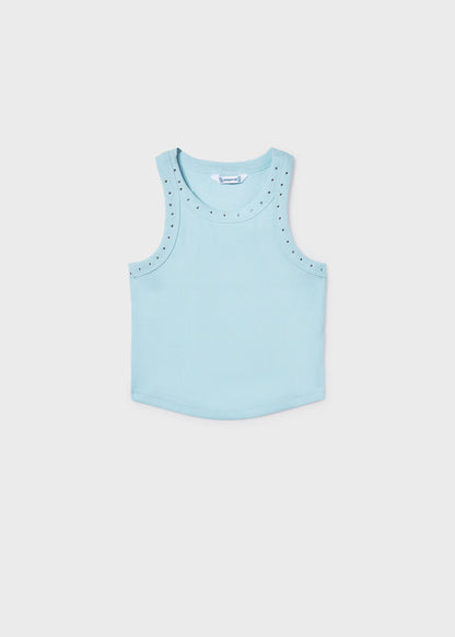 Camiseta tirantes canalé chica