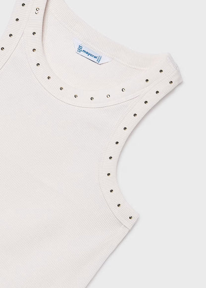 Camiseta tirantes canalé chica