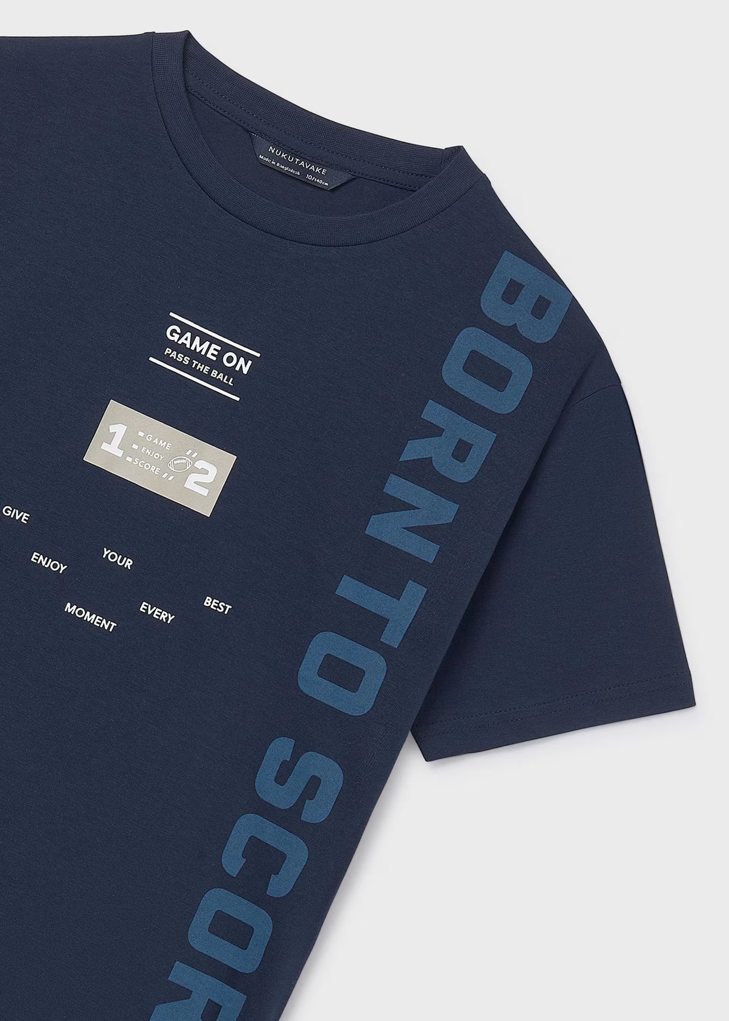 Camiseta letras fútbol chico