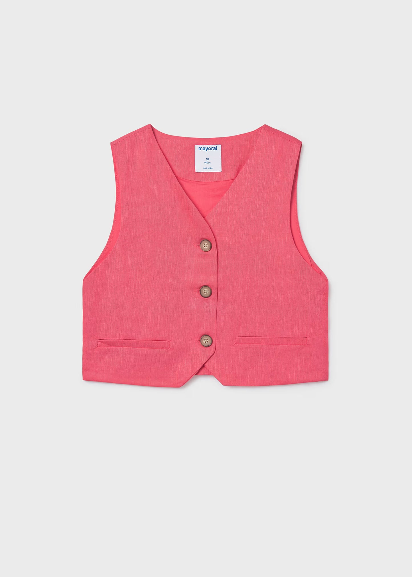 Chaleco botones chica