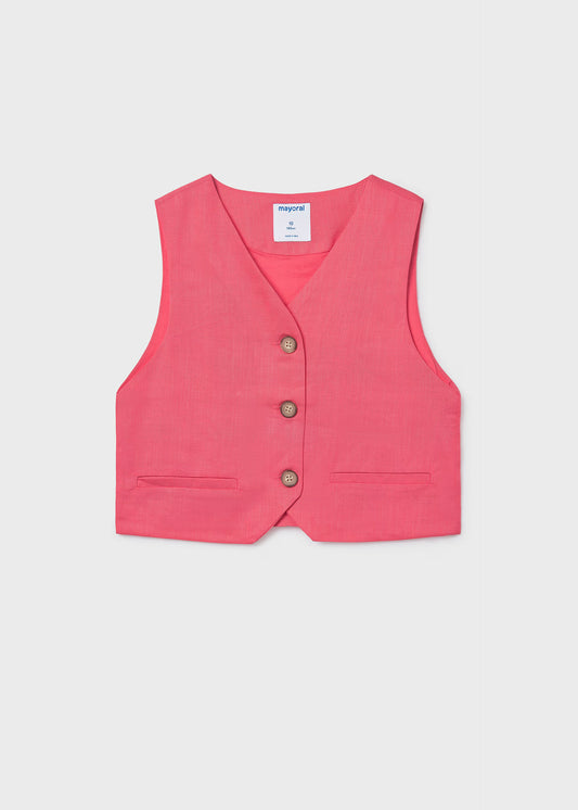 Chaleco botones chica