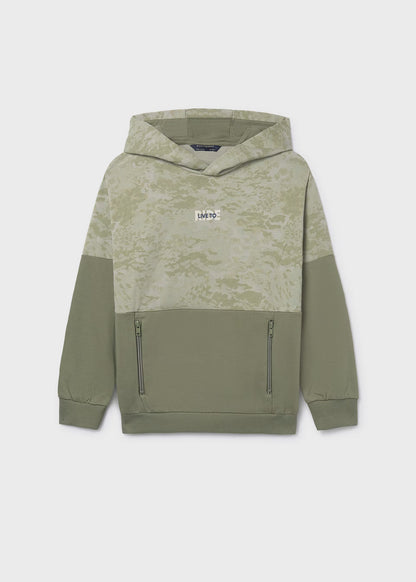 Sudadera capucha cremallera chico