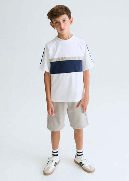 Conjunto bermuda y camiseta bloque chico