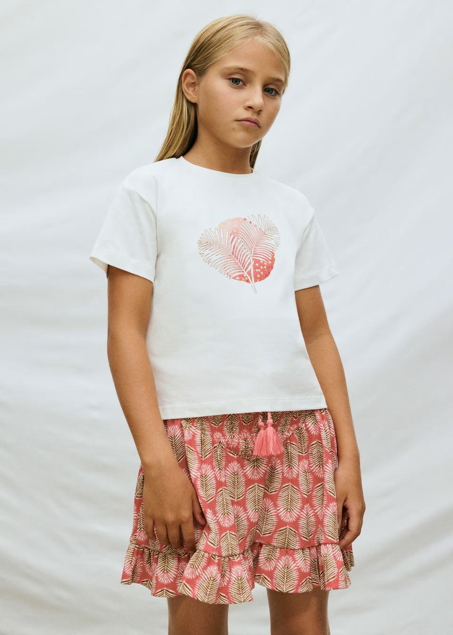 Falda estampada chica