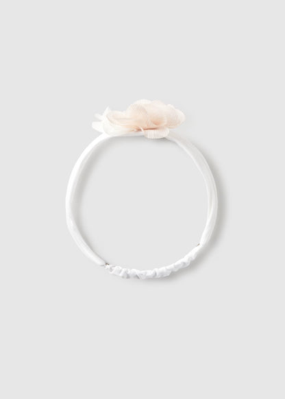 Diadema floral ceremonia recién nacida
