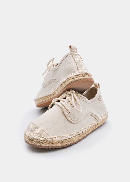 Alpargata cordones niño