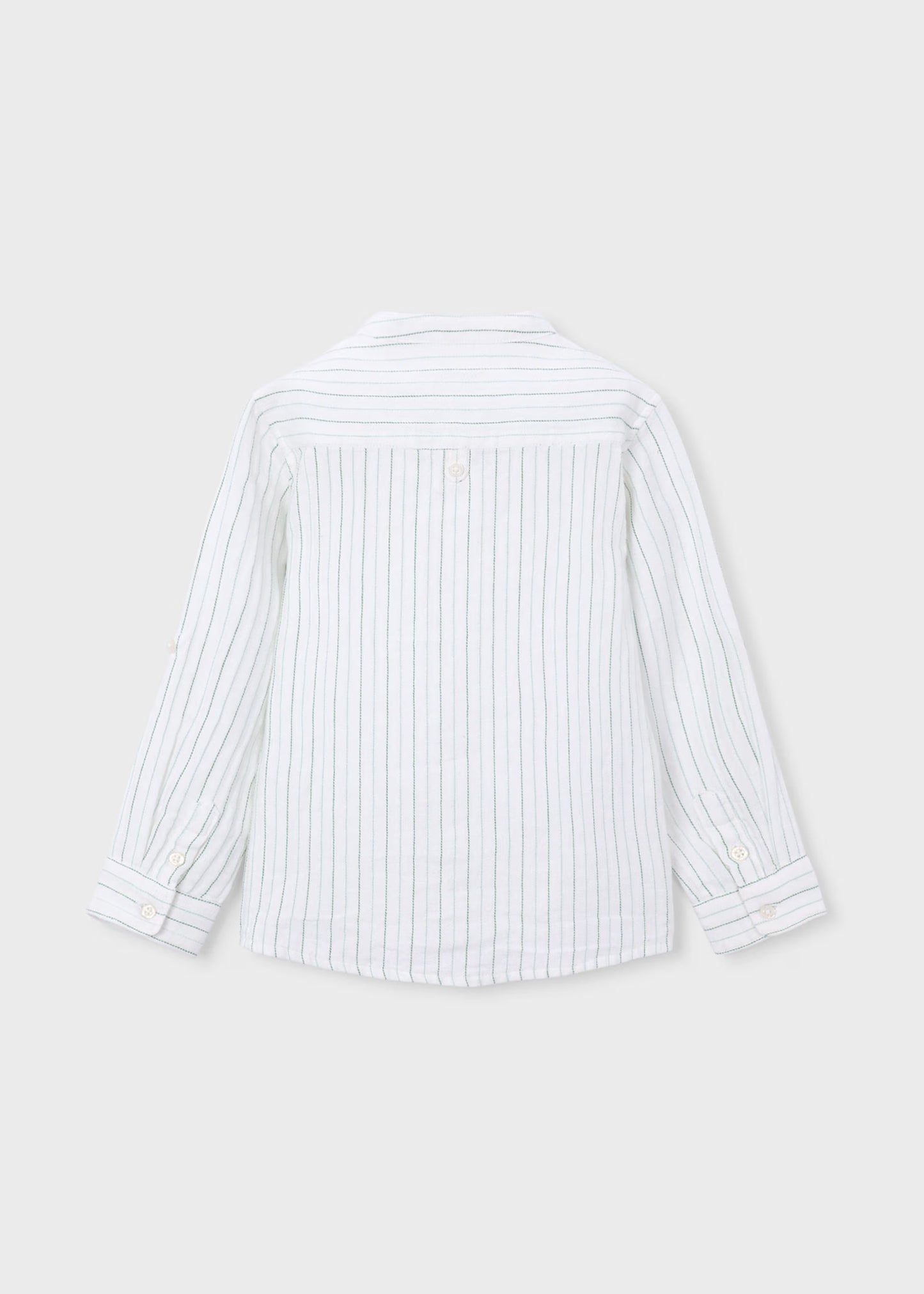 Camisa con cuello mao rayas niño