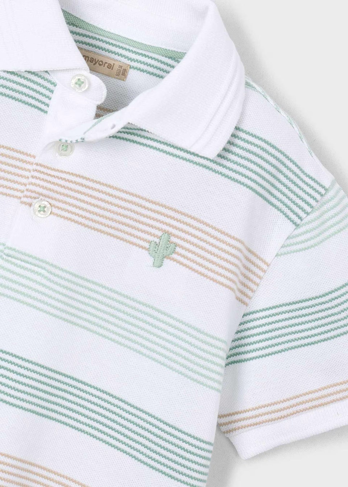Polo rayas cactus niño