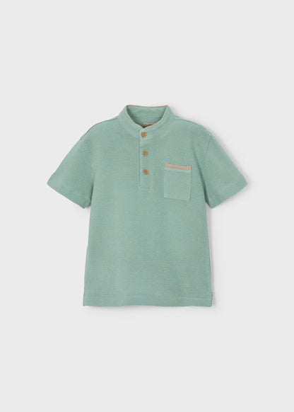 Polo con cuello mao niño