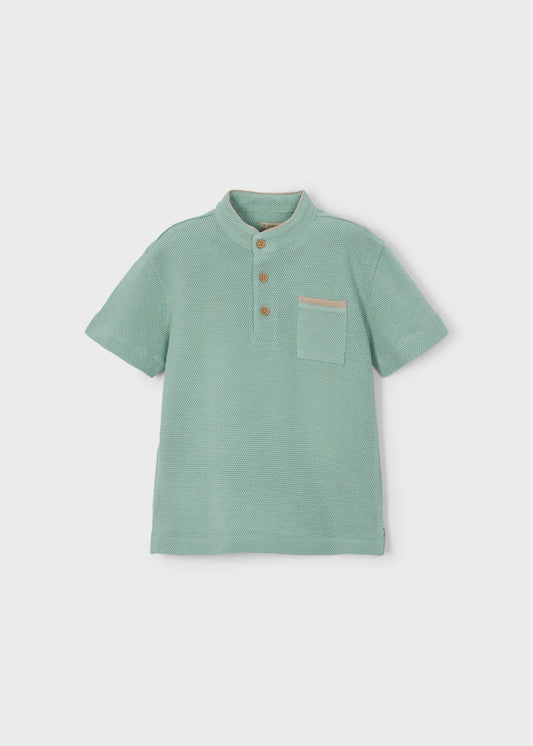 Polo con cuello mao niño