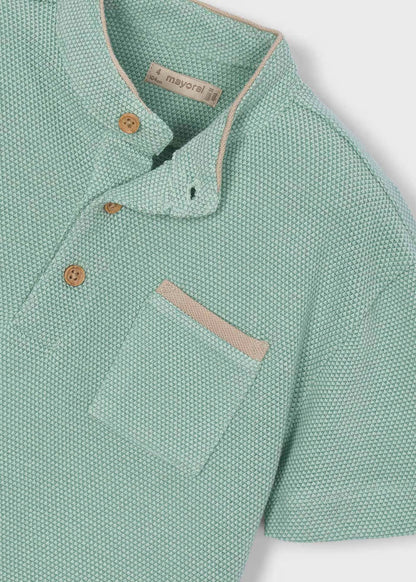 Polo con cuello mao niño