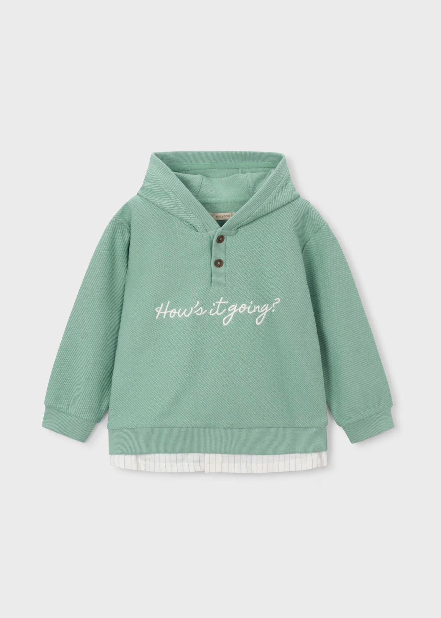 Sudadera texto bordado niño
