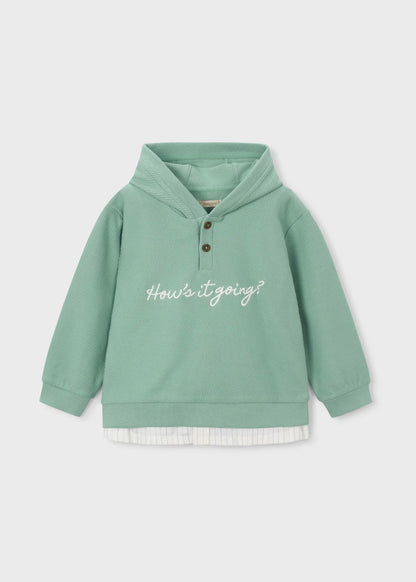 Sudadera texto bordado niño