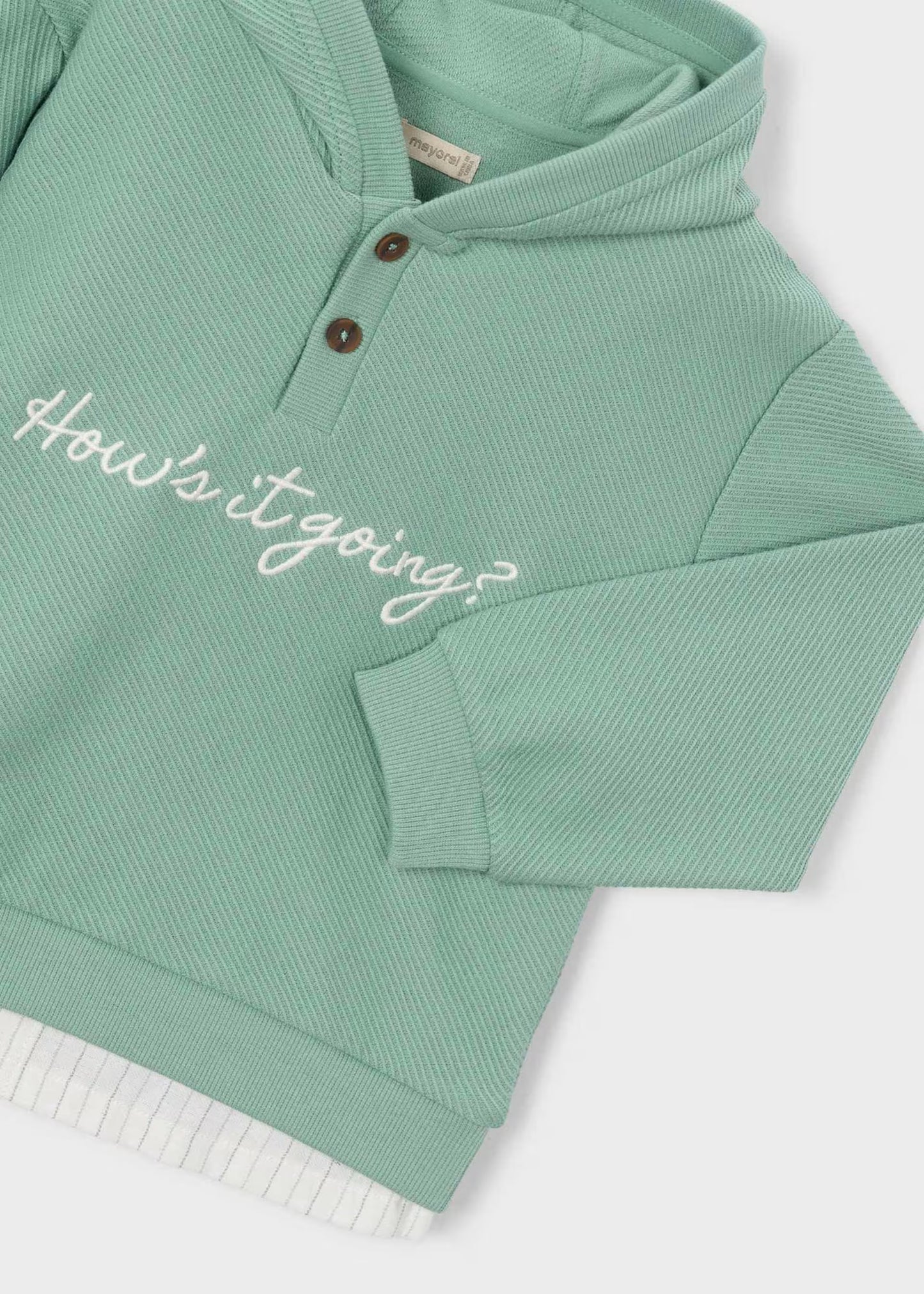 Sudadera texto bordado niño