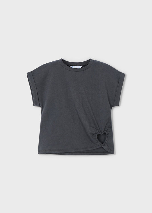 Camiseta corazón niña