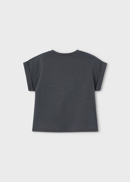 Camiseta corazón niña