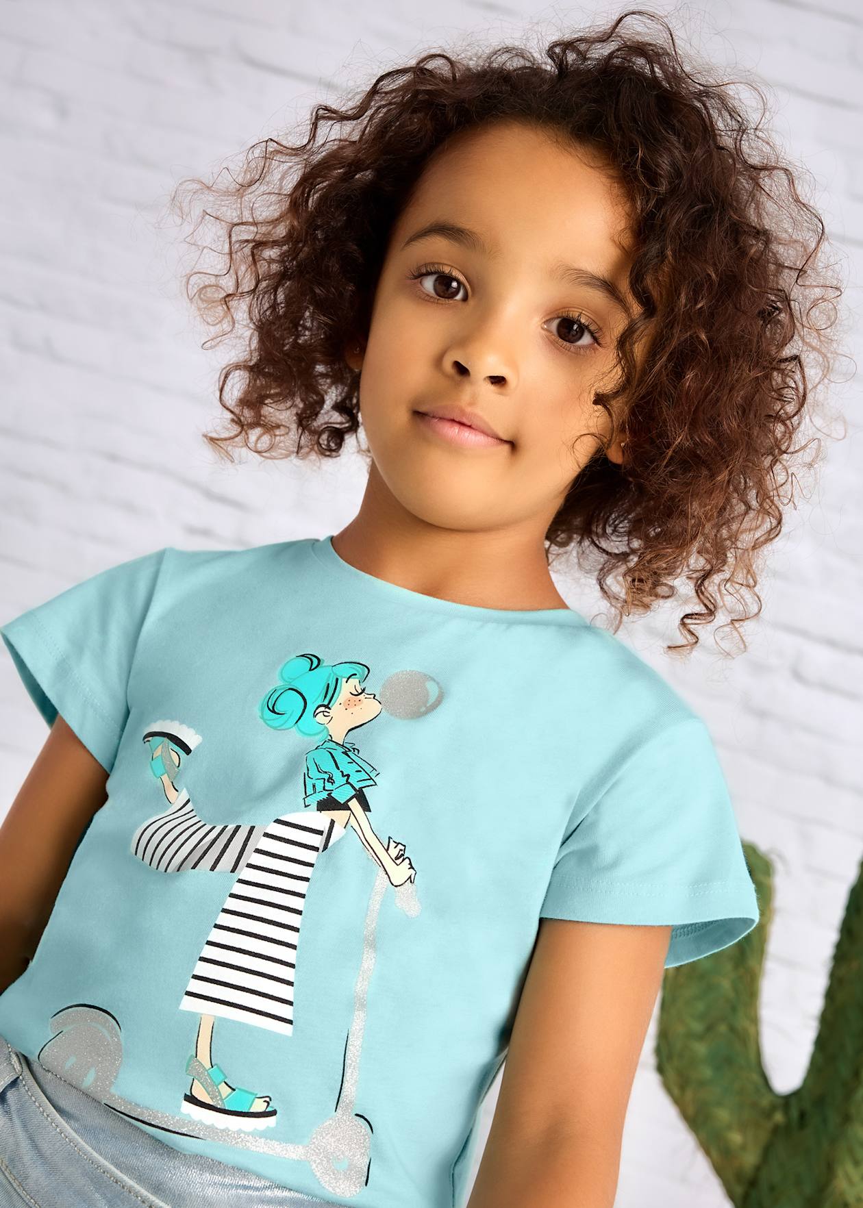Camiseta estampada niña