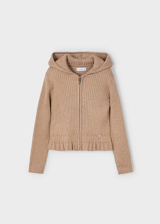 Rebeca capucha tricot niña